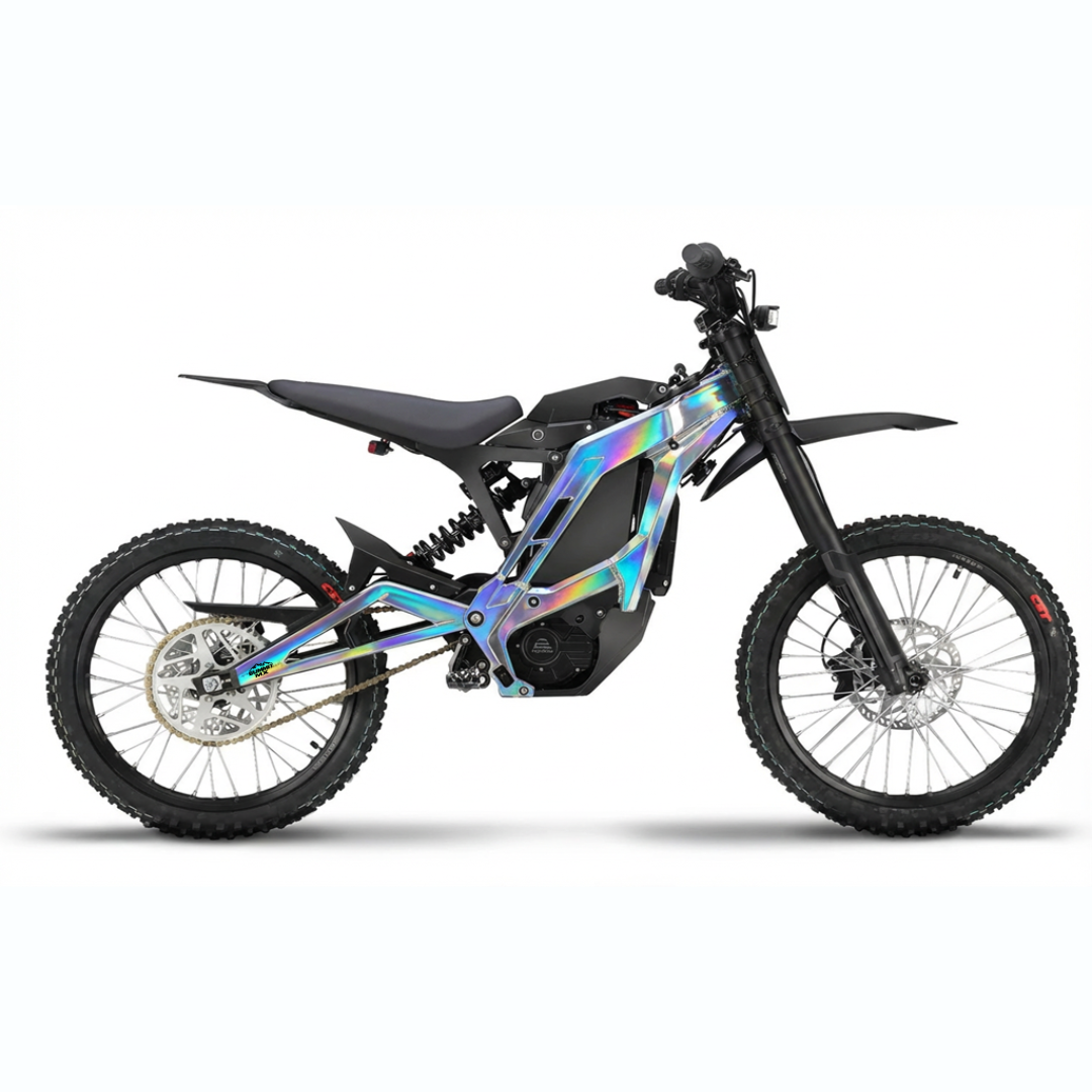E-Ride Pro solid color frame wrap by Summit MX — Holographic