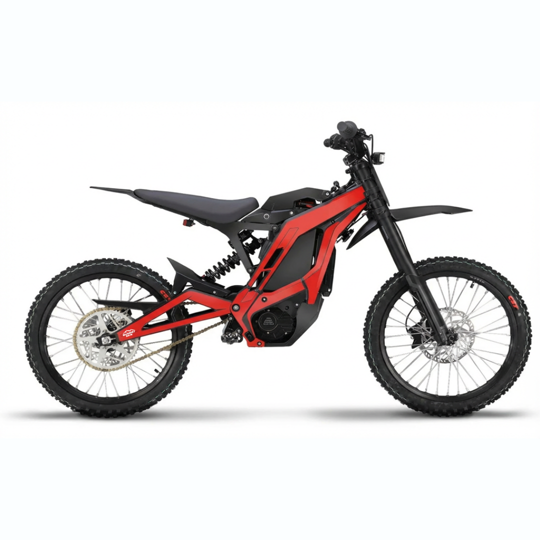 E-Ride Pro solid color frame wrap by Summit MX — Honda Red