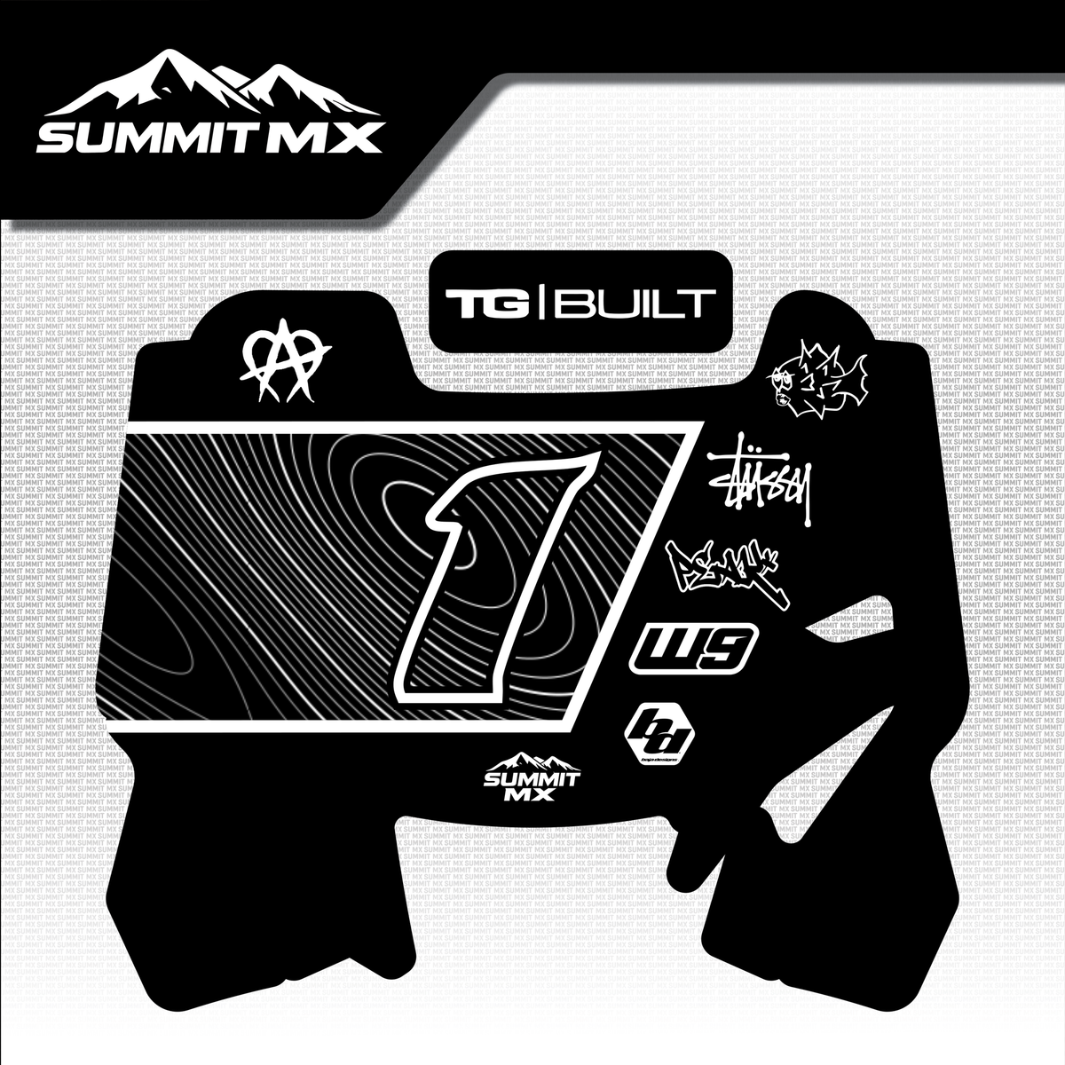 Switchback Decal for Hyper Bee Number Plate