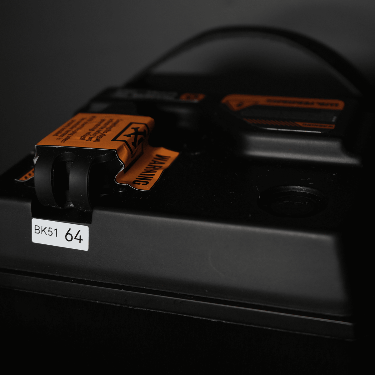 Ventus 96V 56Ah battery for Surron Ultra Bee — terminal block and bus bar view