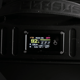 Ventus 96V 56Ah battery — BMS connector and charging port detail