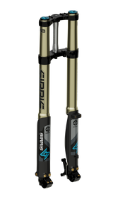 Sirris F43 fork for Surron Ultra Bee — lower leg and axle detail