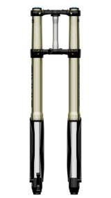 Sirris F43 fork for Surron Ultra Bee — alternate installed angle view