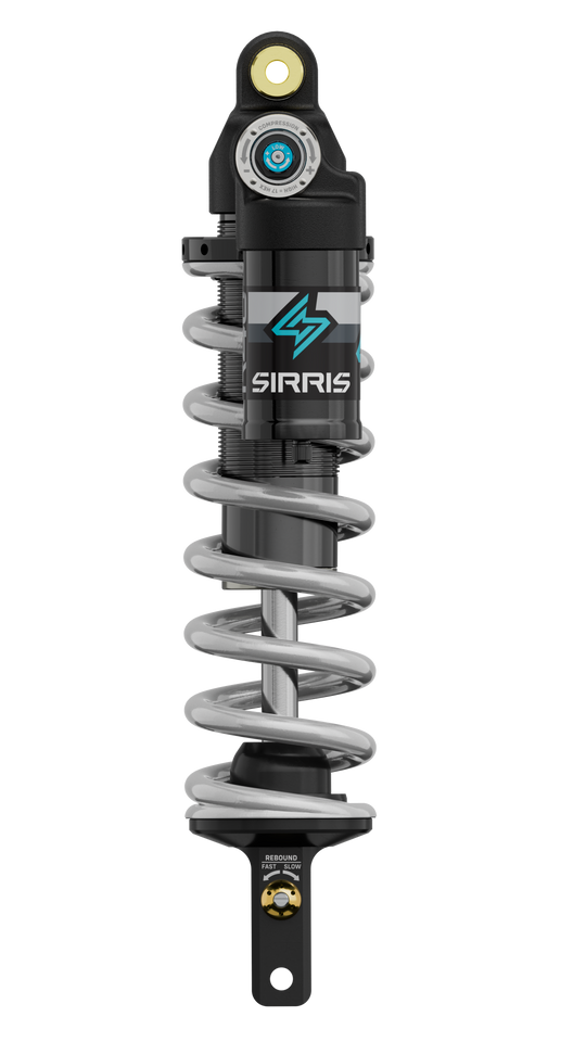 Sirris R46 Ultra Bee shock installed side view