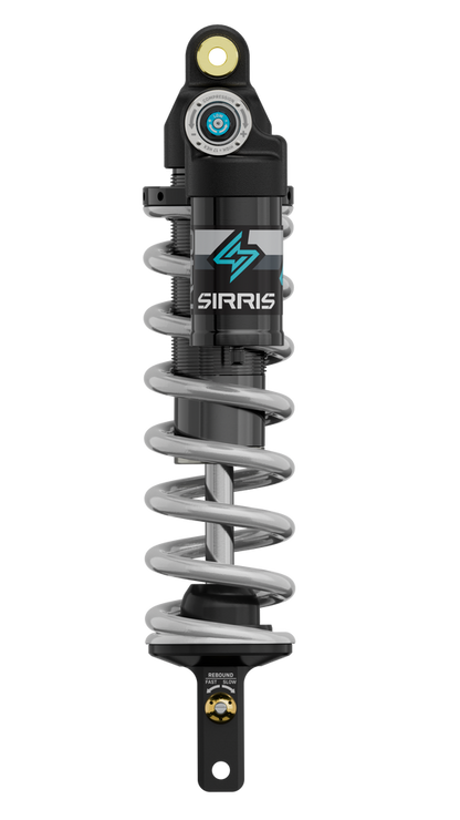 Sirris R46 Ultra Bee shock installed side view