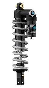 Sirris R46 Ultra Bee shock spring and adjuster close-up