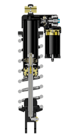 Sirris R46 coilover shock for Surron Ultra Bee — complete kit with installation hardware