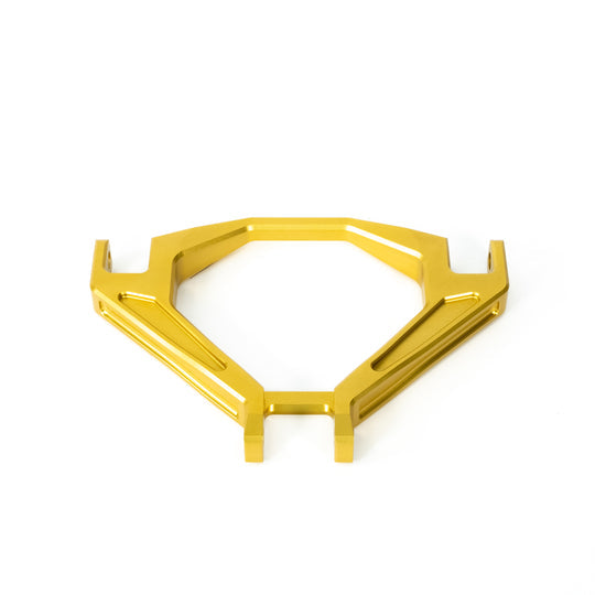 EBMX upgraded triangle for Surron Ultra Bee — Sirris shock clearance detail