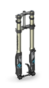 Sirris F43 CMX upside-down front fork for Surron LBX and E-Ride Pro — 43mm USD with tool-free compression adjusters