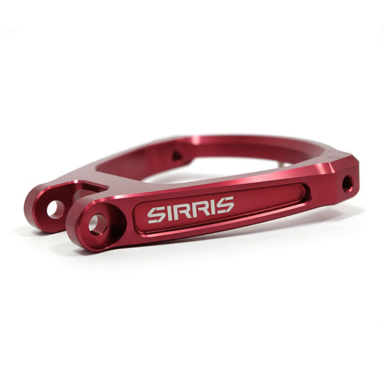 Sirris Ultra Bee R46 shock triangle installed rear suspension view