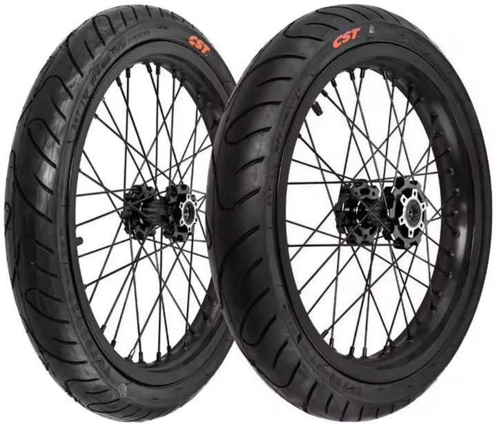 Surron LBX E-Ride Pro CST Supermoto Wheel Set — complete kit | ThrottleCo