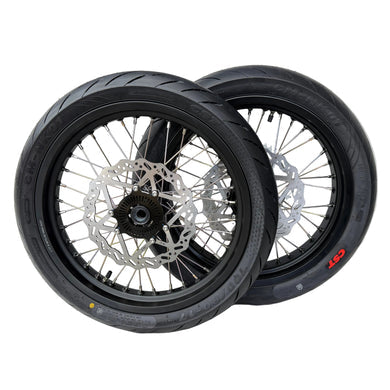 Surron Ultra Bee CST Supermoto Wheel Set — front and rear wheels | ThrottleCo