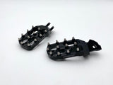 Warp 9 Talaria foot pegs anodized color options — available in 8 colors to match your build