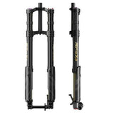RFloXa Hawk31 Max fork — lower leg axle and brake mount detail