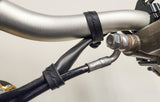 Warp 9 Bar Straps for Surron & Talaria — installed on handlebar
