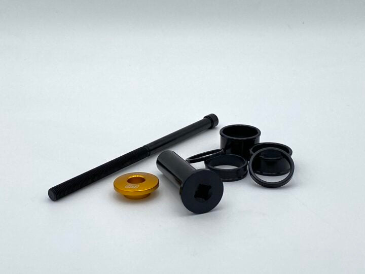 Warp 9 Standard Stem Lock for Surron and Talaria forks — alternate angle view