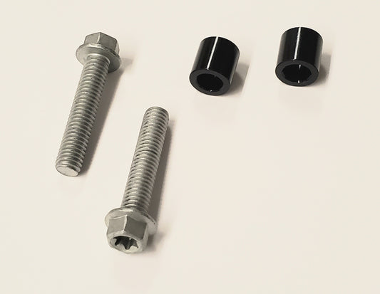 Warp 9 220mm Caliper Adapter Spacer Kit for Surron and Talaria — spacers and hardware included