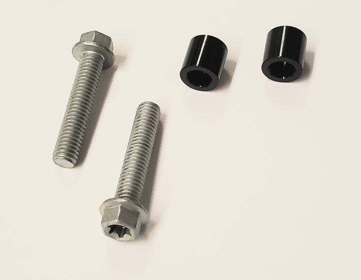 Warp 9 220mm Caliper Adapter Spacer Kit for Surron and Talaria — spacers and hardware included