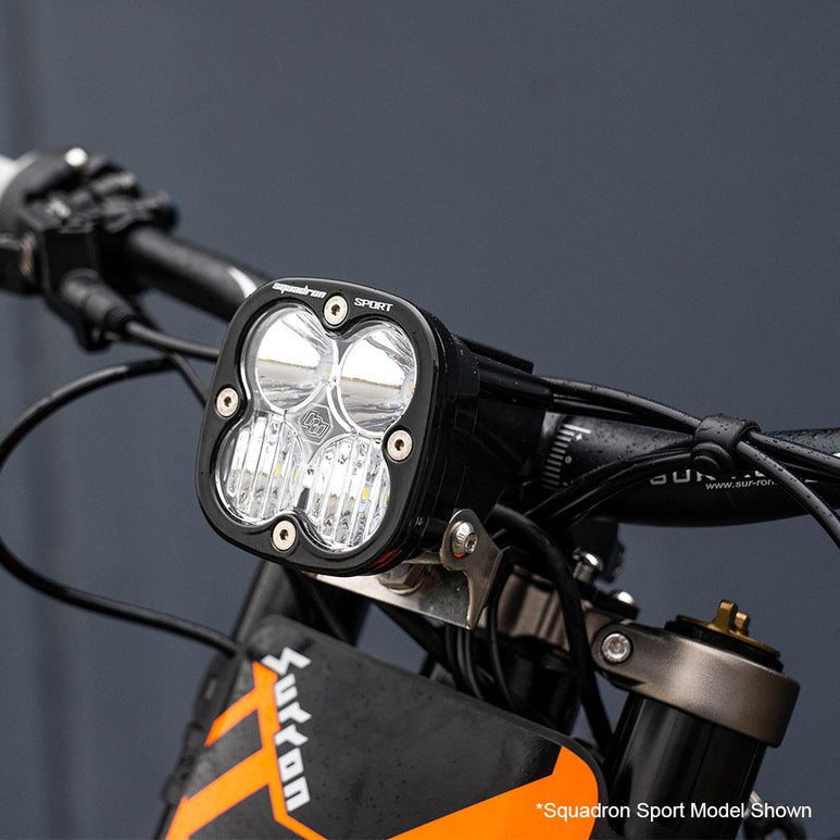Baja Designs Squadron Pro Headlight — wiring harness and hardware