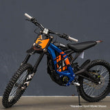 Baja Designs Squadron Pro installed on Surron Ultra Bee — trail lighting