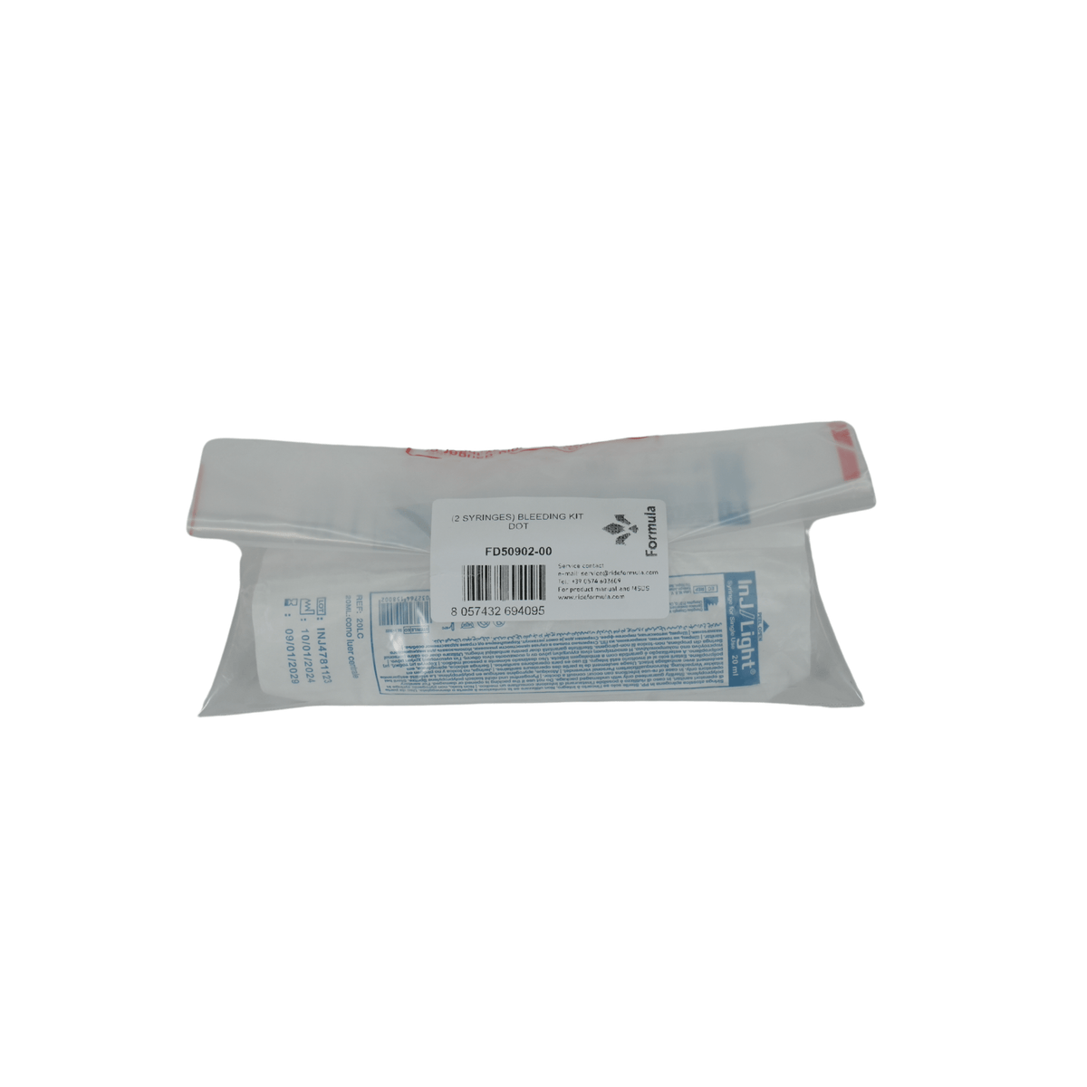 Formula Light E-Moto Brake Bleed Kit — syringe, mineral oil, and banjo fittings product view