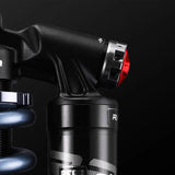 RFloXa RAB50RC rear shock — external nitrogen reservoir close-up