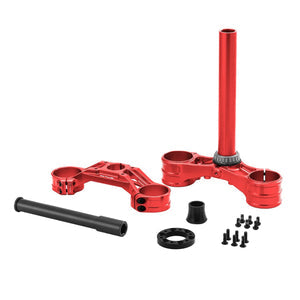 RFloXa Max Triple Clamp for Surron and Talaria — hardware kit and fasteners