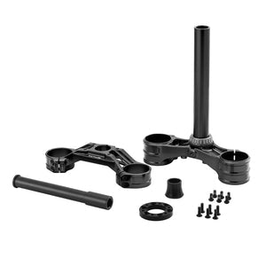 RFloXa Max Triple Clamp — stem tube clamp and bearing race detail