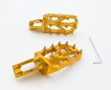 Warp 9 Ultra Bee Elite Foot Pegs — alternate anodized color variant options