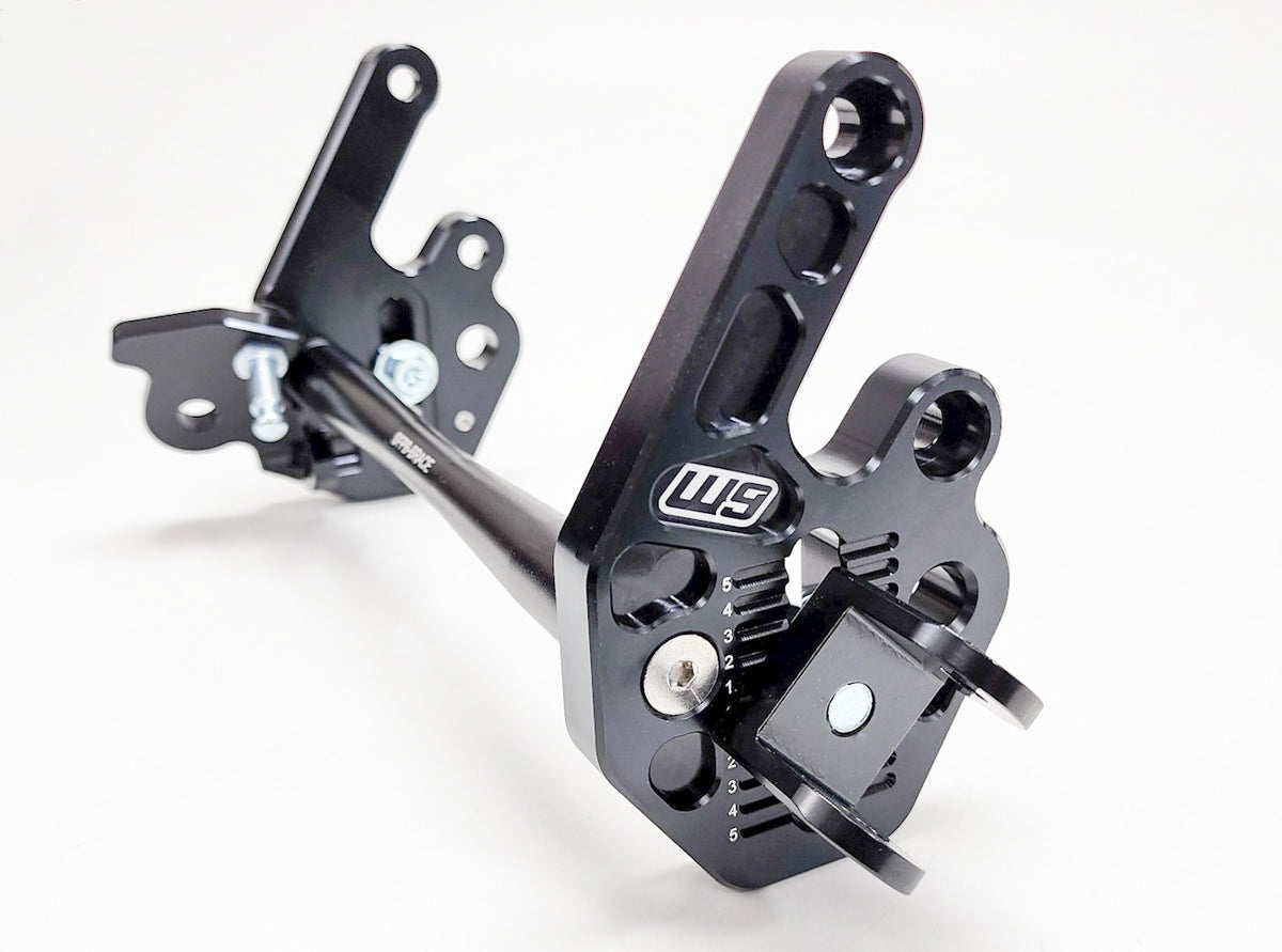 Warp 9 adjustable foot peg mount for Talaria Sting MX3 and MX4 — 7075-T6 aluminum with Chromoly bracket