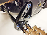 Warp 9 adjustable foot peg mount for Talaria MX3 MX4 — side profile view