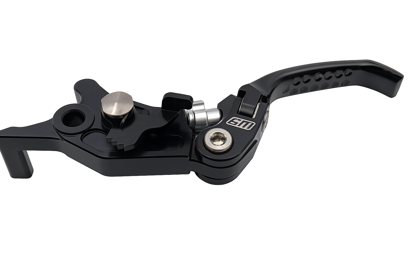 Warp 9 Ultra Bee brake lever — folding hinge mechanism detail