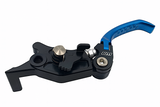 Warp 9 Ultra Bee brake lever — installed on Surron Ultra Bee handlebar