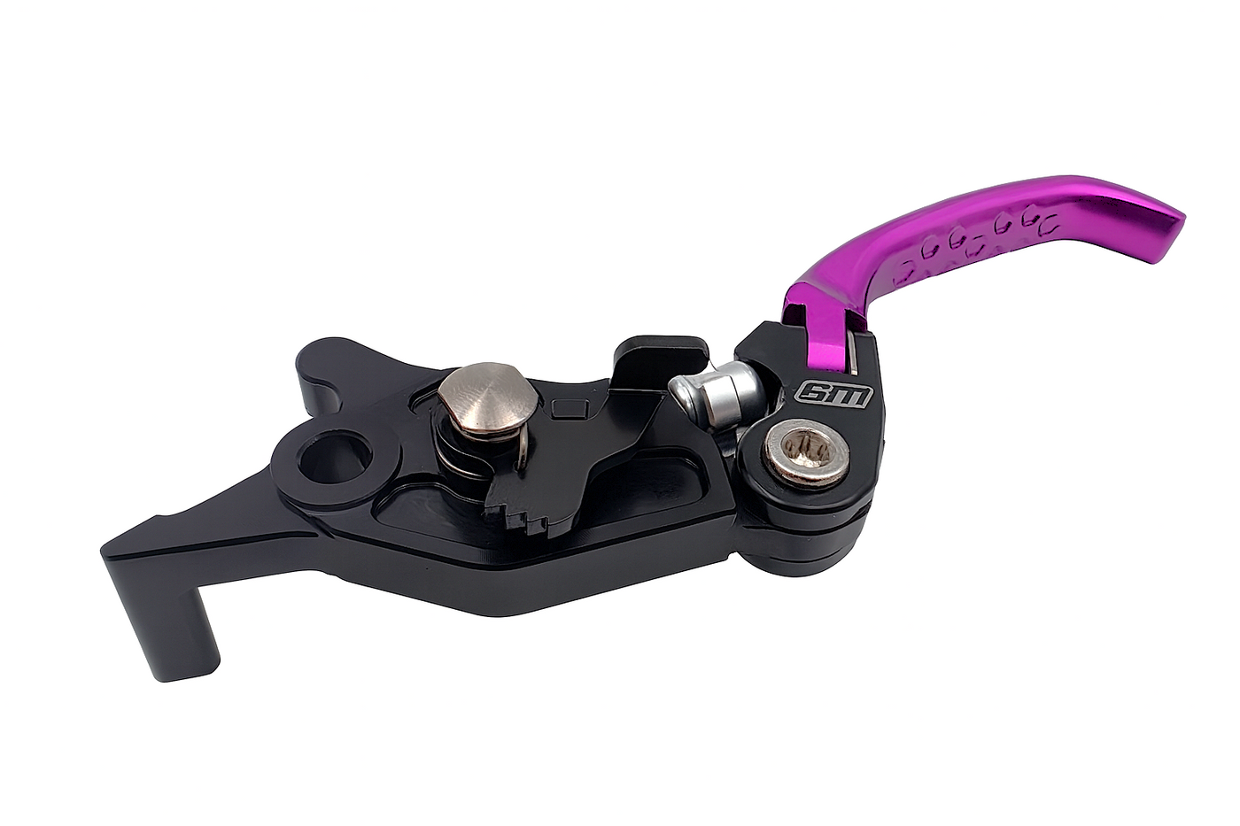 Warp 9 Ultra Bee brake lever — anodized finish detail view