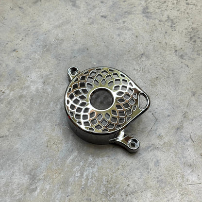 CNC 6061 aluminum motor cover for Surron Light Bee X — anodized black