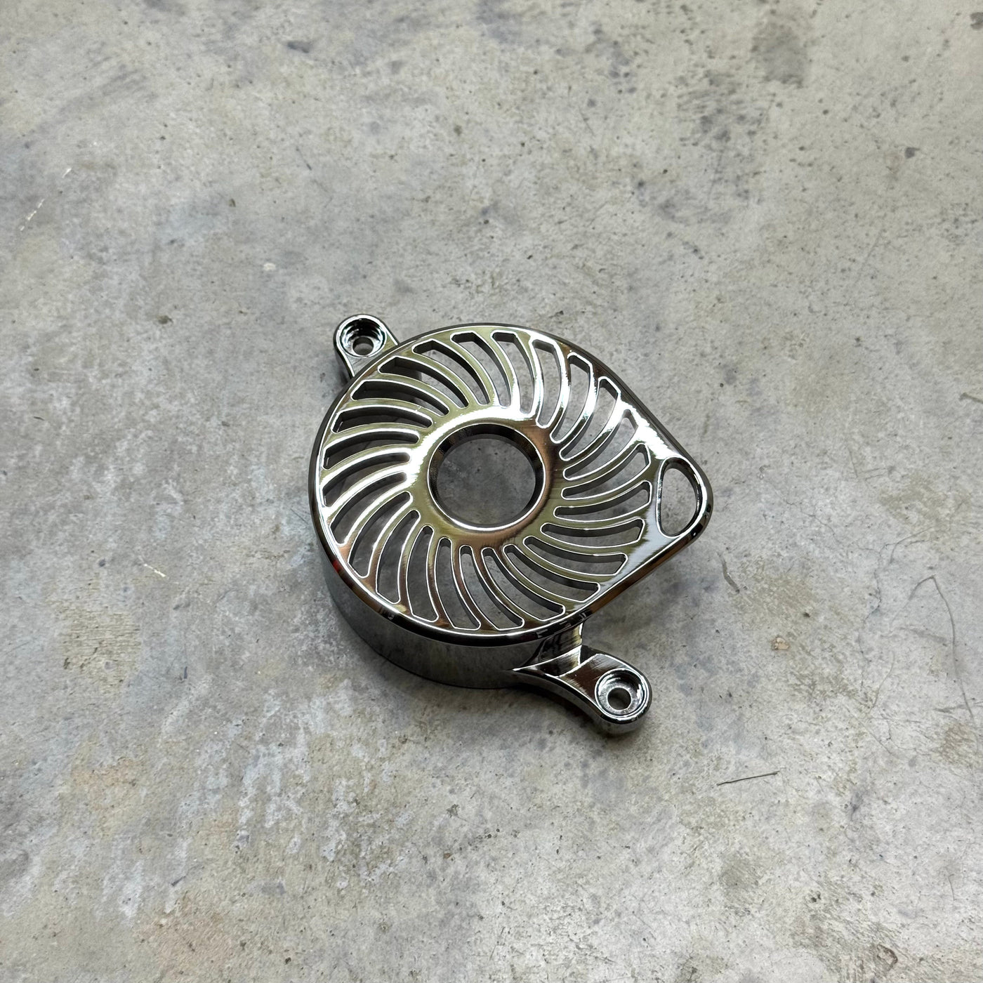 Surron Ultra Bee Aluminum Motor Cover — CNC finish detail
