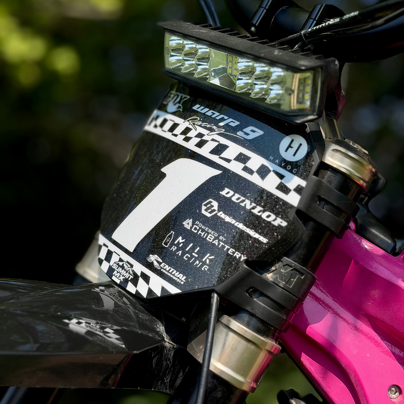 Finish Line Decal for Motocutz Number Plate
