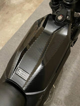 Talaria Sting MX3/MX4 carbon fiber wrap kit — real CF weave detail