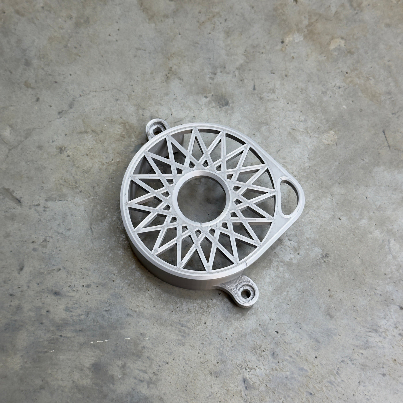 Surron Ultra Bee motor cover close-up – smooth surface and precise fitment