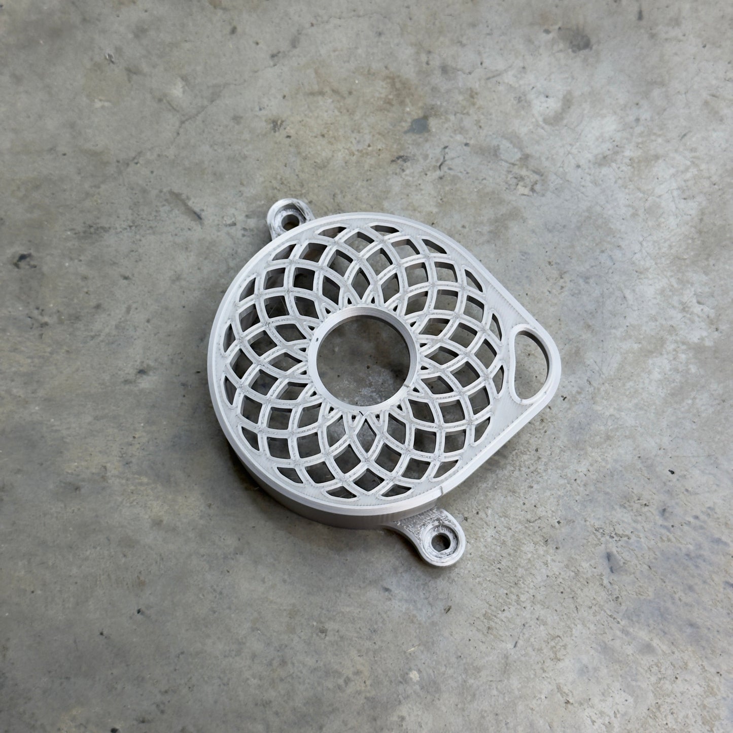 Surron Ultra Bee motor cover installed on bike – protecting motor from trail debris