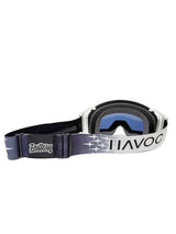 Buttery Films x Havoc Helios goggle for Surron and Talaria — side profile view