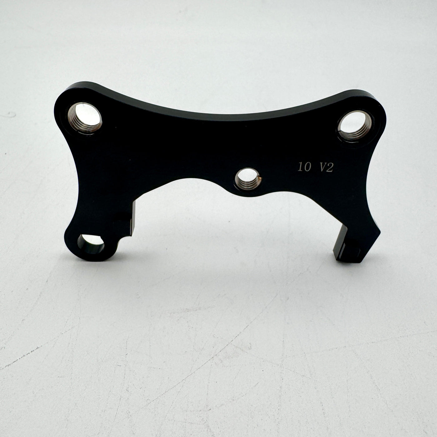 320mm front rotor relocation bracket for Gen 2 Kawasaki KLR650 - Warp 9
