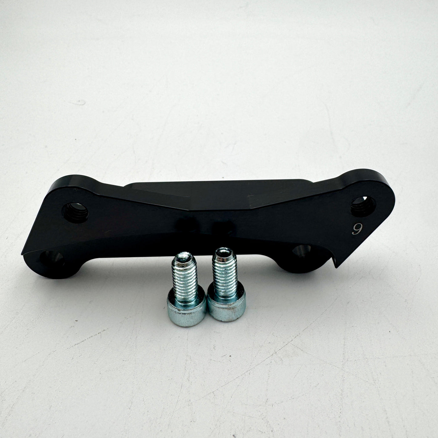 320mm front rotor relocation bracket for Gen 1 Kawasaki KLR650 - Warp 9