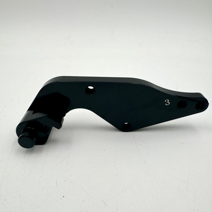 320mm front rotor relocation bracket for early KTM, Husqvarna and BMW dirt bikes - Warp 9