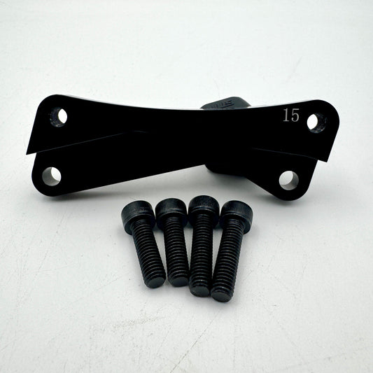 320mm front rotor bracket for mid-2010s Yamaha WRF — Warp 9