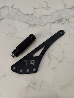 eRide Pro Shift Lock & Bracket by TG Racing — installed view