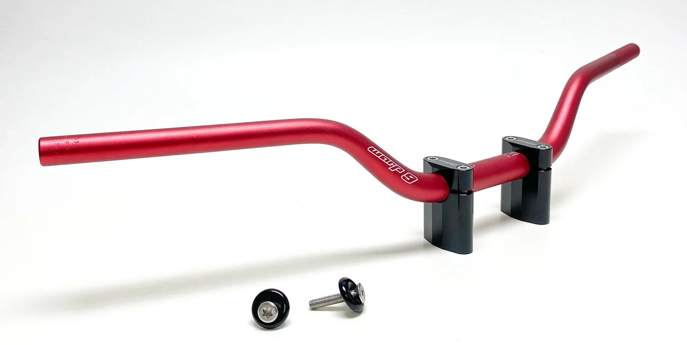 Warp 9 1-1/8" tapped MX handlebars for Surron and Talaria e-motos — 7010-T6 billet aluminum