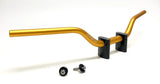 Warp 9 1-1/8" tapped handlebars for Surron Light Bee — billet aluminum bar detail