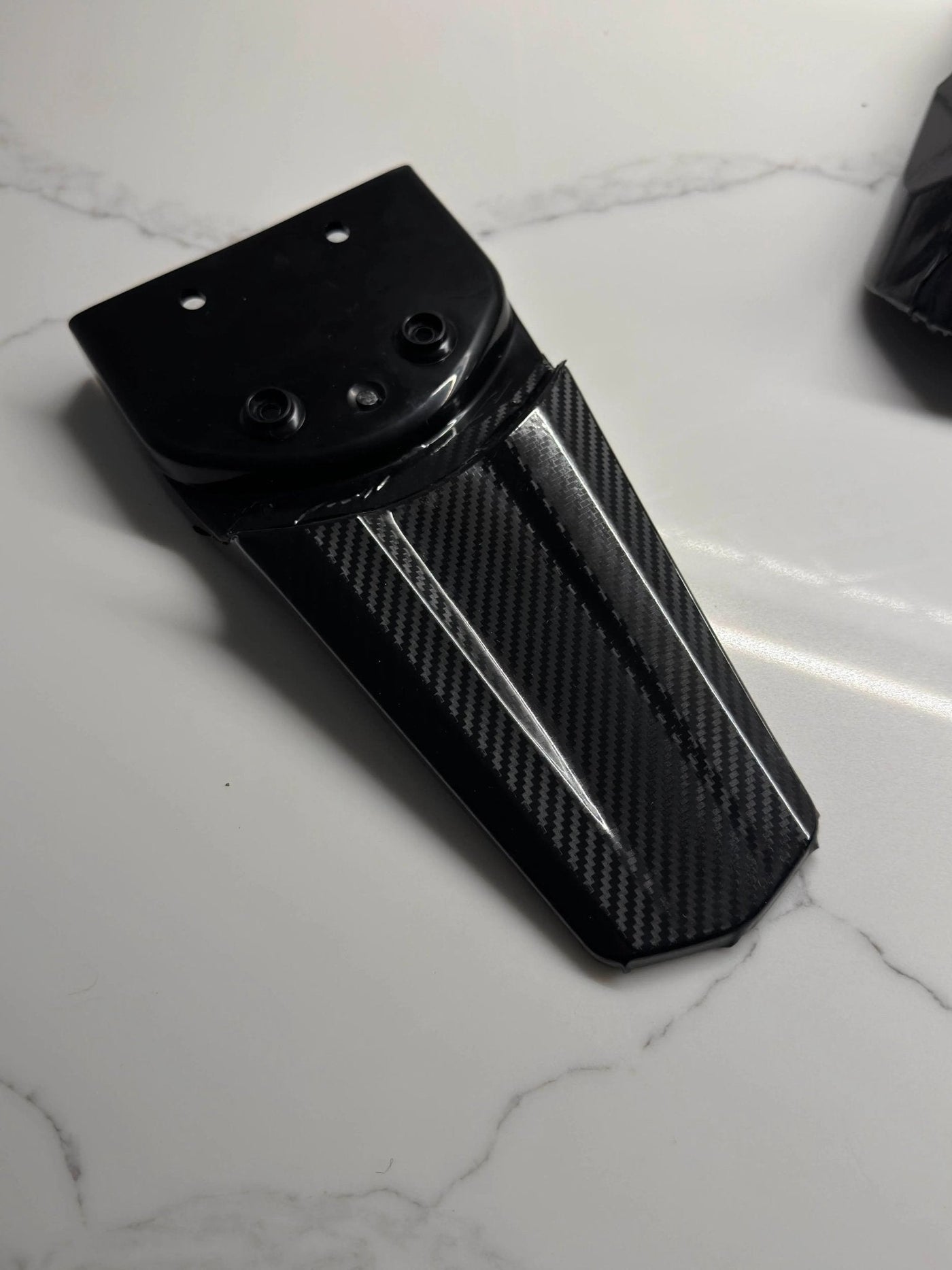 E-Ride Pro SS/SR carbon fiber wrap kit — applied on body panel