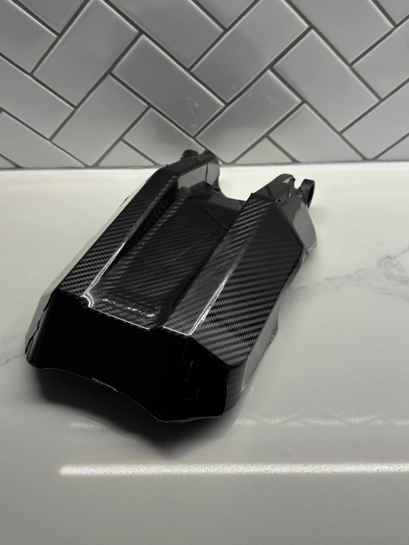E-Ride Pro carbon fiber wrap kit — real CF weave detail